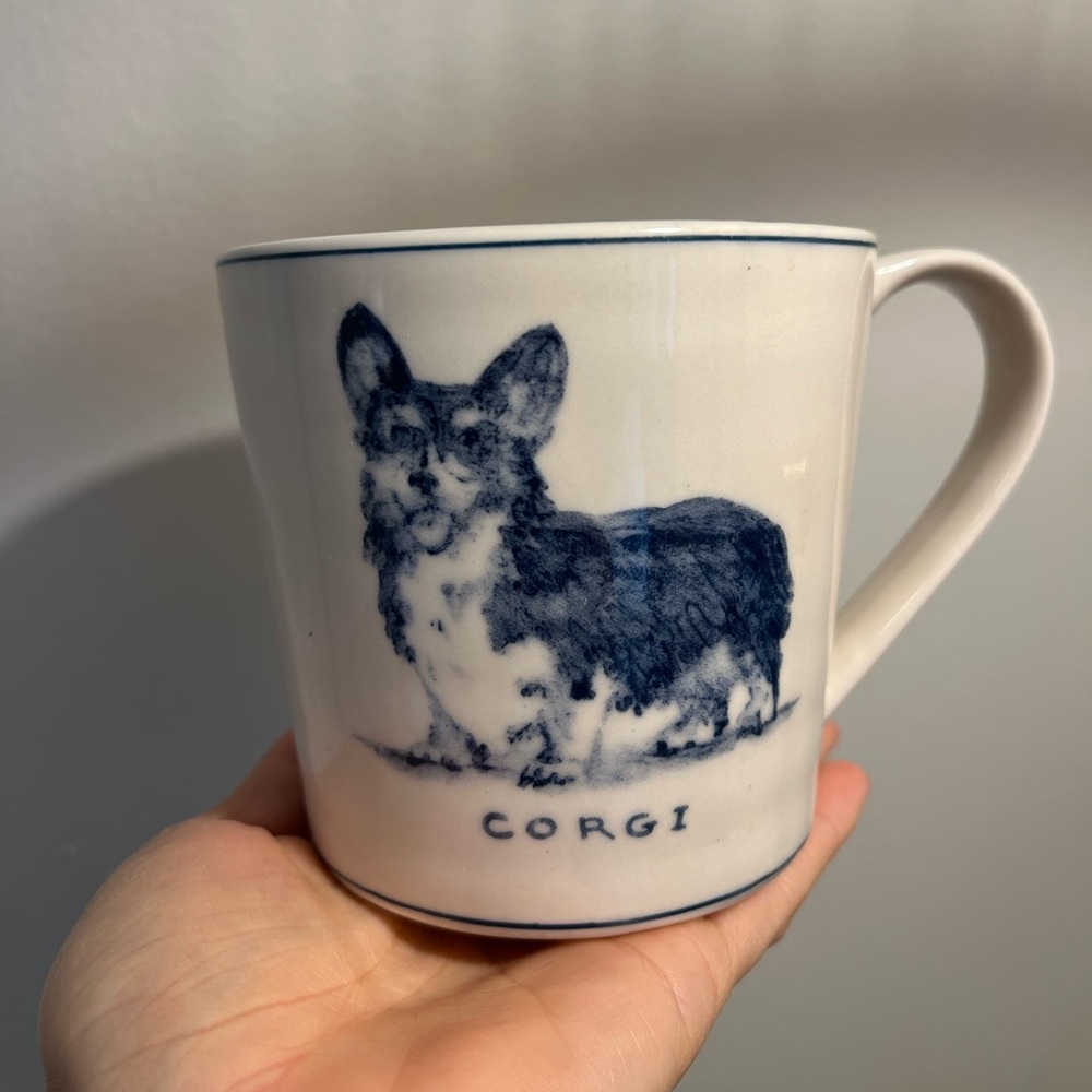 Anthropologie Molly & Hatch Corgi Mug